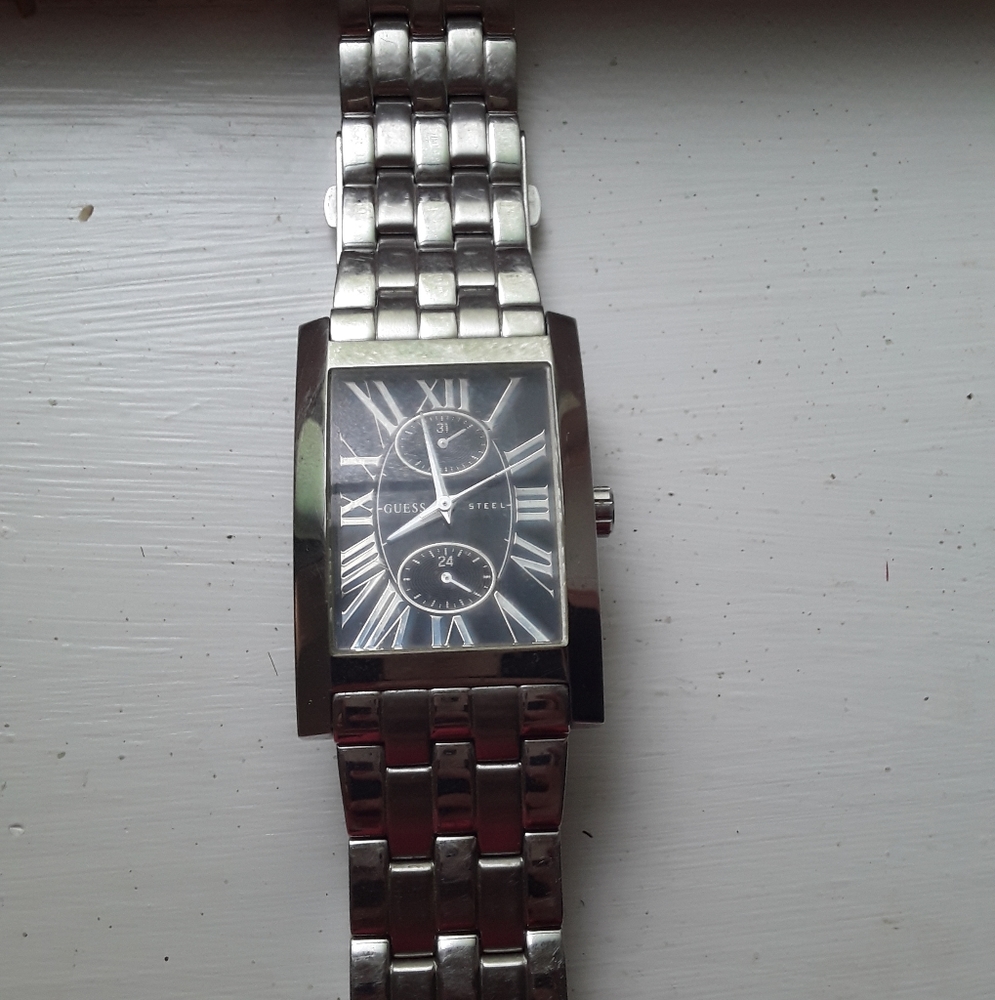 Men's Steel GUESS watch